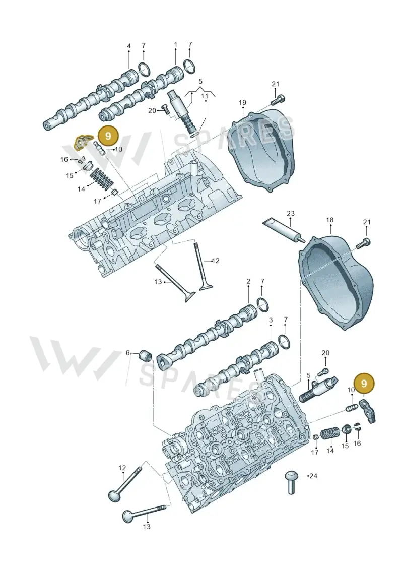 06E109409M — Audi Q5 qu. 2.0 TDI (2008-2012) diagram 648109100, position 9