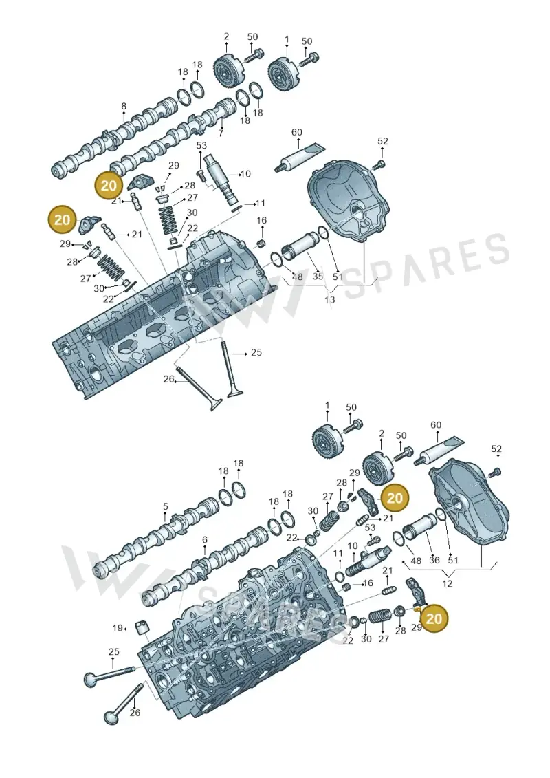 06E109417E — Audi A6 2.7 TDI (2008-2011) diagram 473109100, position 20