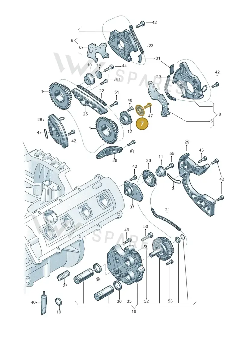 06E109493 — Audi RS6 Avant (2013-2018) diagram 771109350, position 7