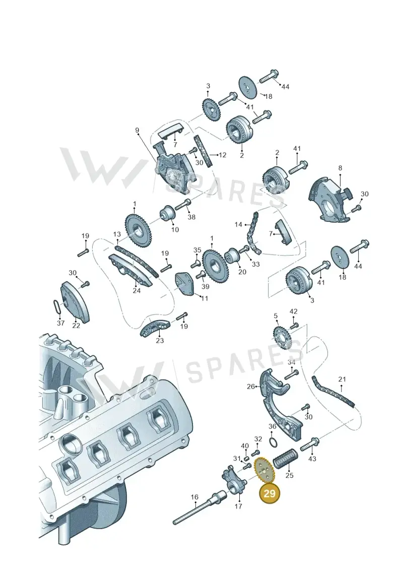 06E109570B — Audi Q5 qu. 2.0 TDI (2012-2017) diagram 724109350, position 29