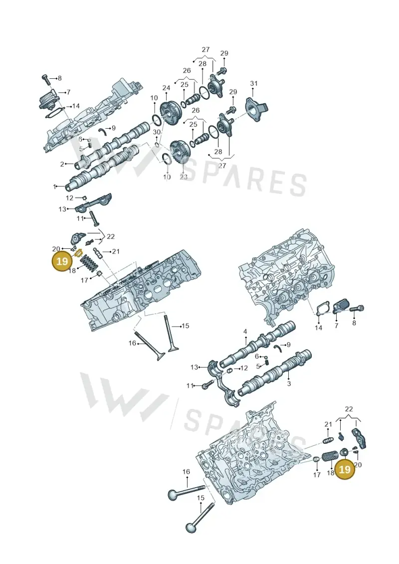 06E109641A — Audi A5 Limo 2.0 (2024-) diagram 849109180, position 19