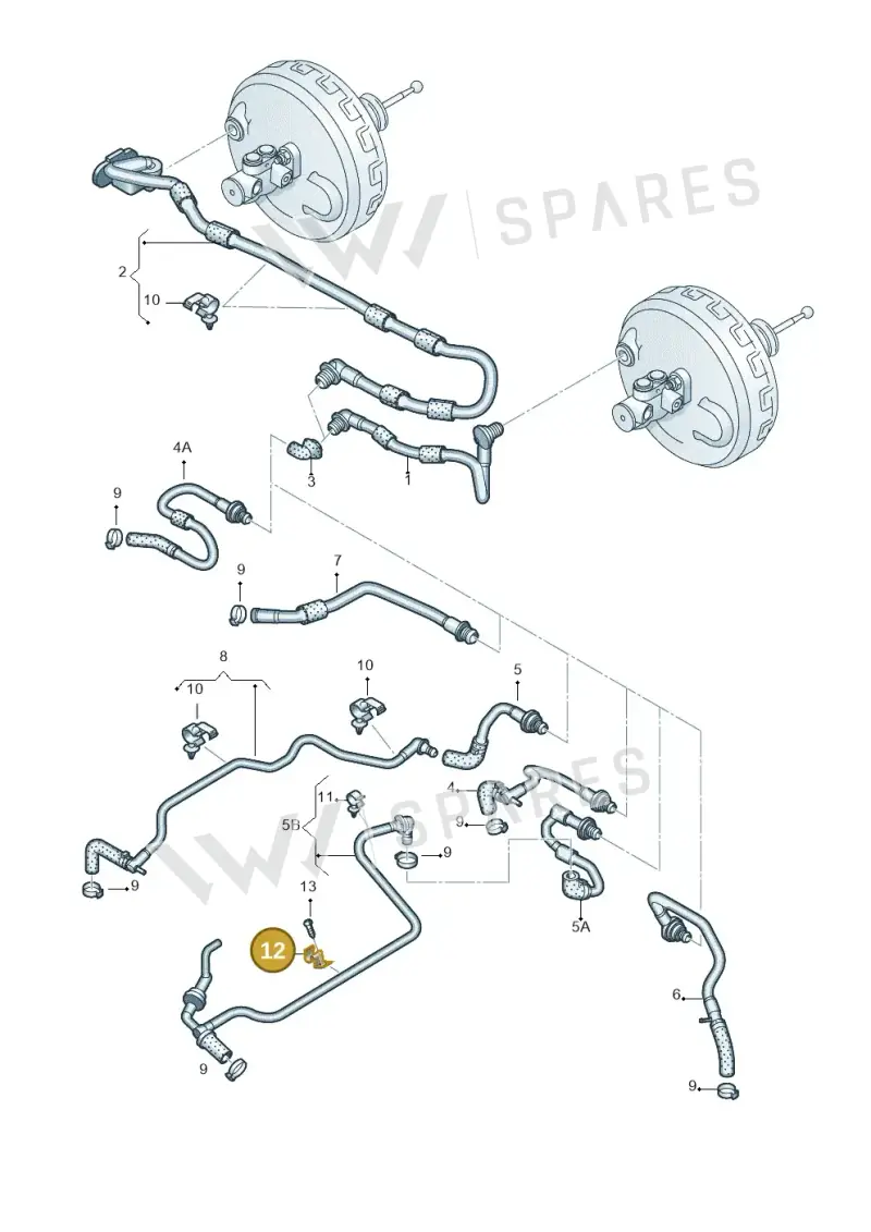 06E133285E — Audi A6/S6/Avant/qu.   05> (2004-) diagram 448611700, position 12