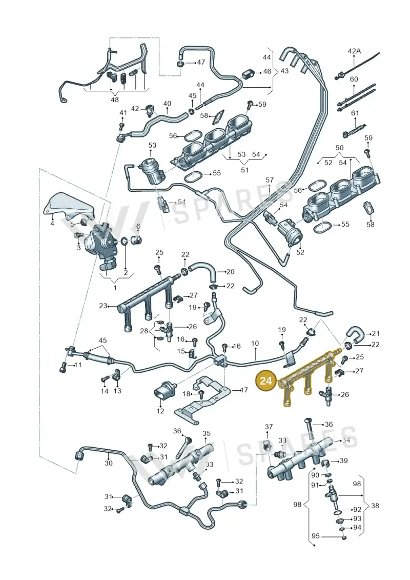 06E133681L — Audi Q7 qu. 3.0 TDI (2015-2019) diagram 771133240, position 24