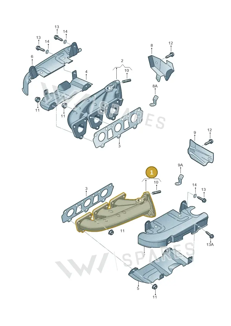 06E253031AC — Audi Q7 qu. 3.0 TDI (2015-2019) diagram 448253100, position 1