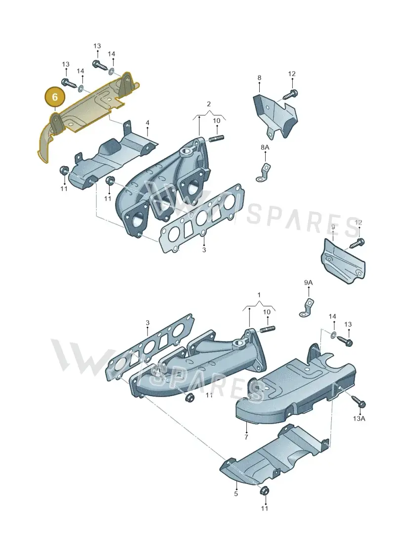 06E253036AD — Audi Q7 qu. 3.0 TDI (2015-2019) diagram 448253100, position 6