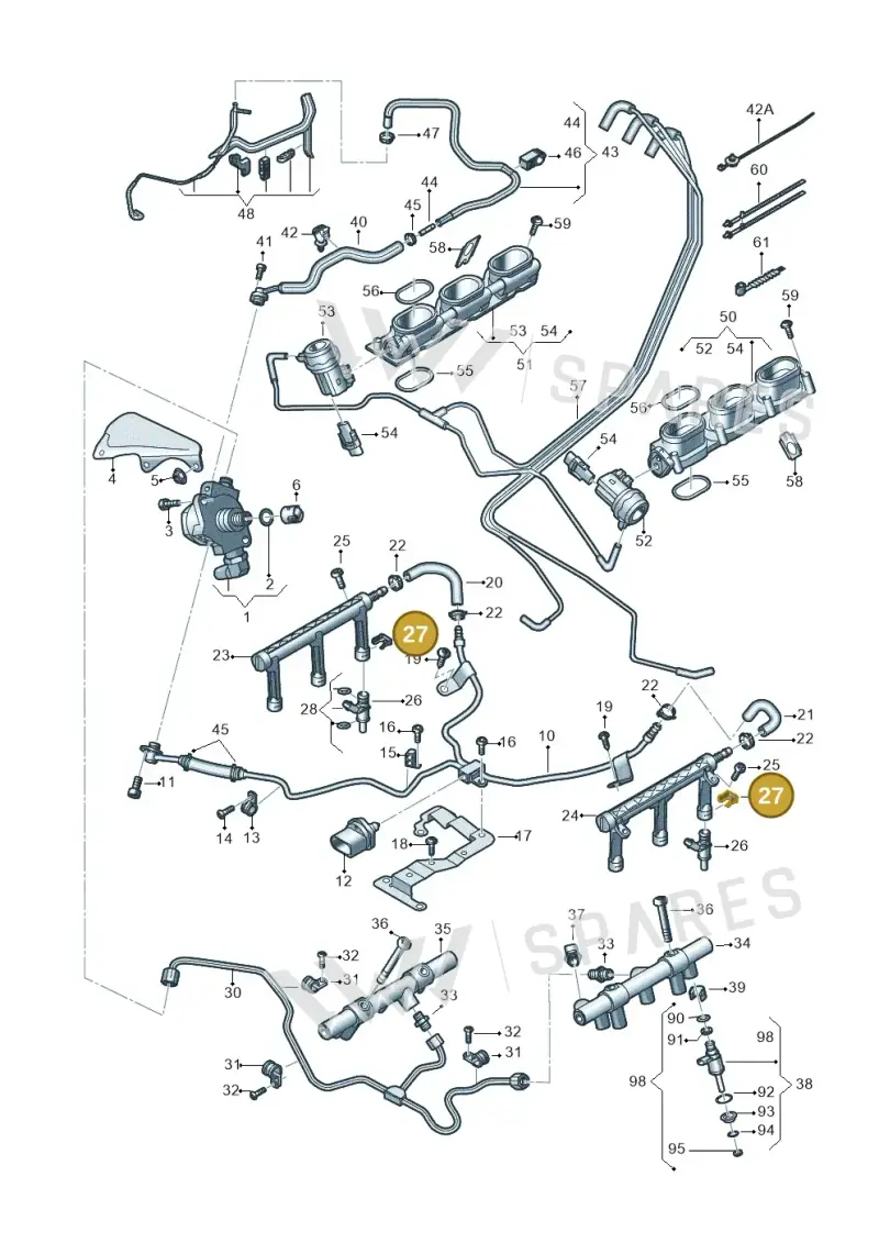 06E906037B — Audi Q7 qu. 3.0 TDI (2015-2019) diagram 771133240, position 27