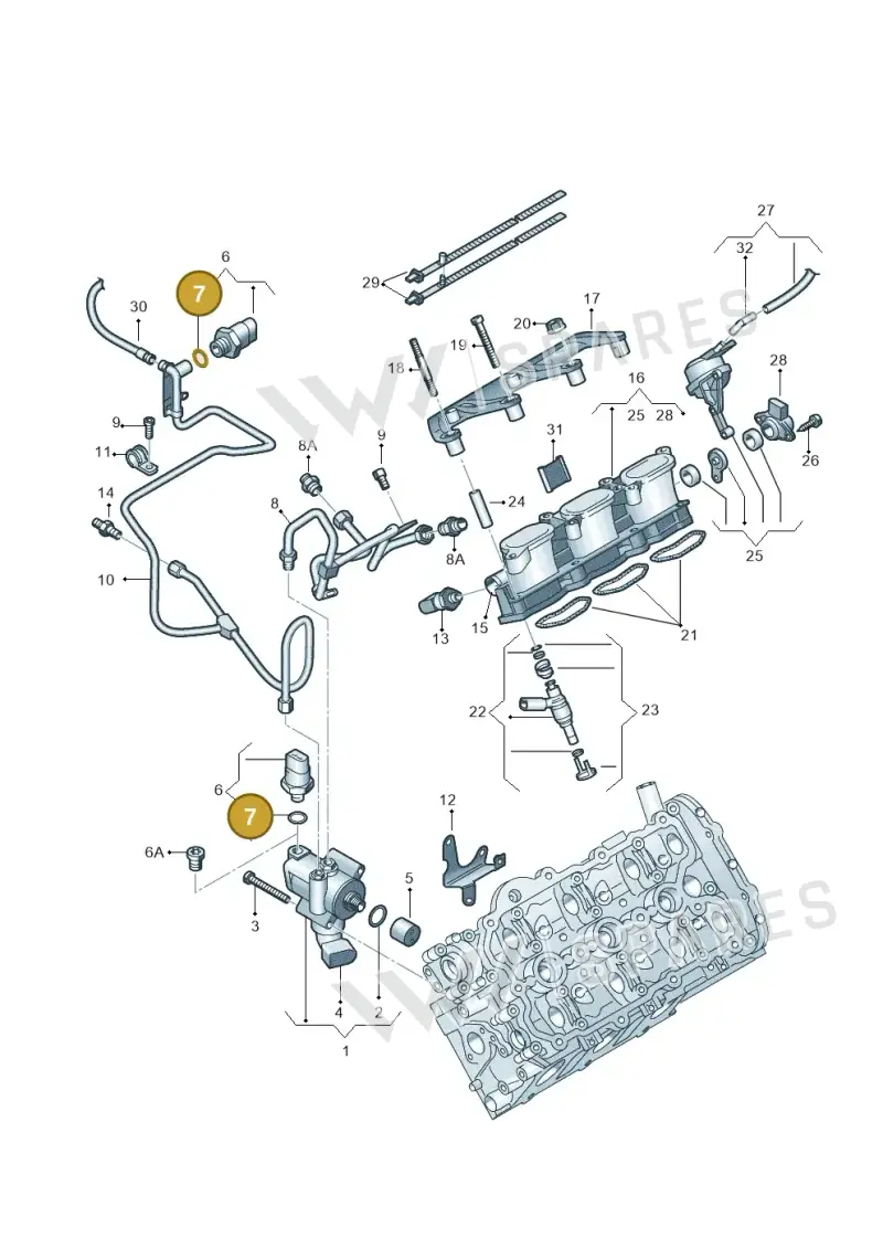06E906149B — Audi A8/S8/qu. lang    08> (2007-) diagram 448133740, position 7