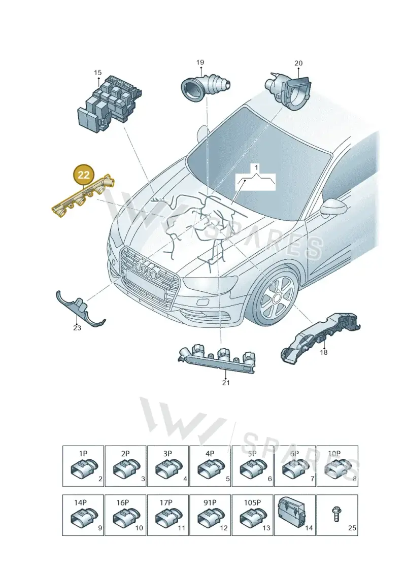 06E971821F — Audi A5 Sportback (2011-2017) diagram 724971620, position 22