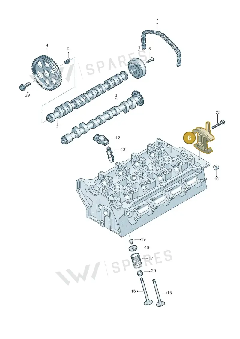 06F109217A — Audi A6 2.7 TDI (2008-2011) diagram 454109150, position 6