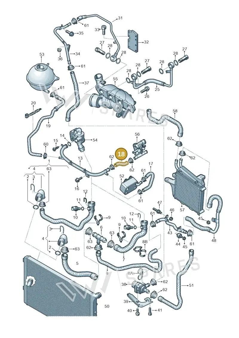 06F121056C — Audi TTS Coupe 2.0 (2010-2014) diagram 609121510, position 18
