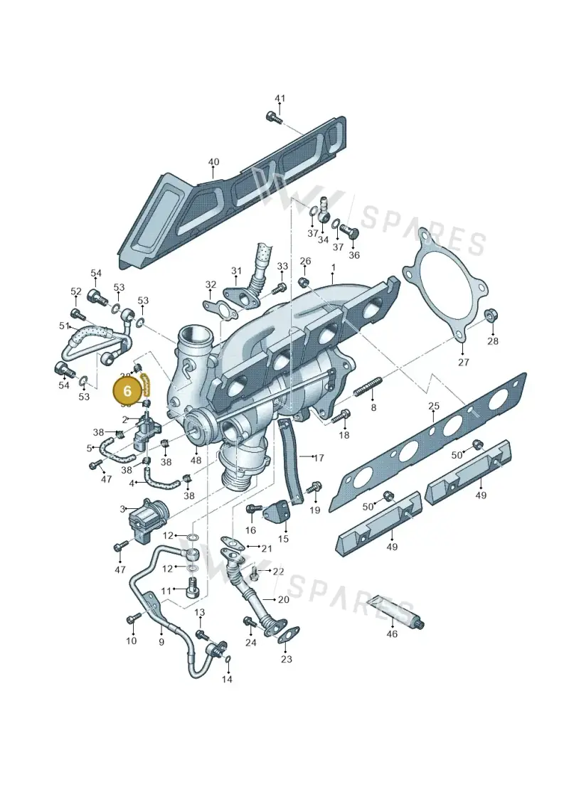 06F145718R — Audi A4 av. 2.0 tdi (2011-2015) diagram 636145600, position 6