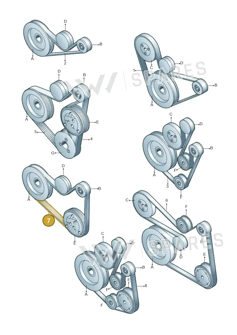 06F260849L — Audi A1 Sportback (2010-2015) diagram 412903950, position 7