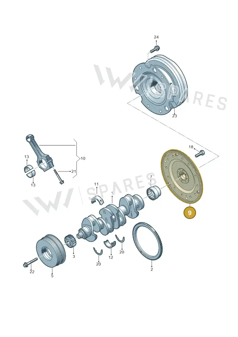 06H105323R — Audi A5 Limo 2.0 (2024-) diagram 849105100, position 9