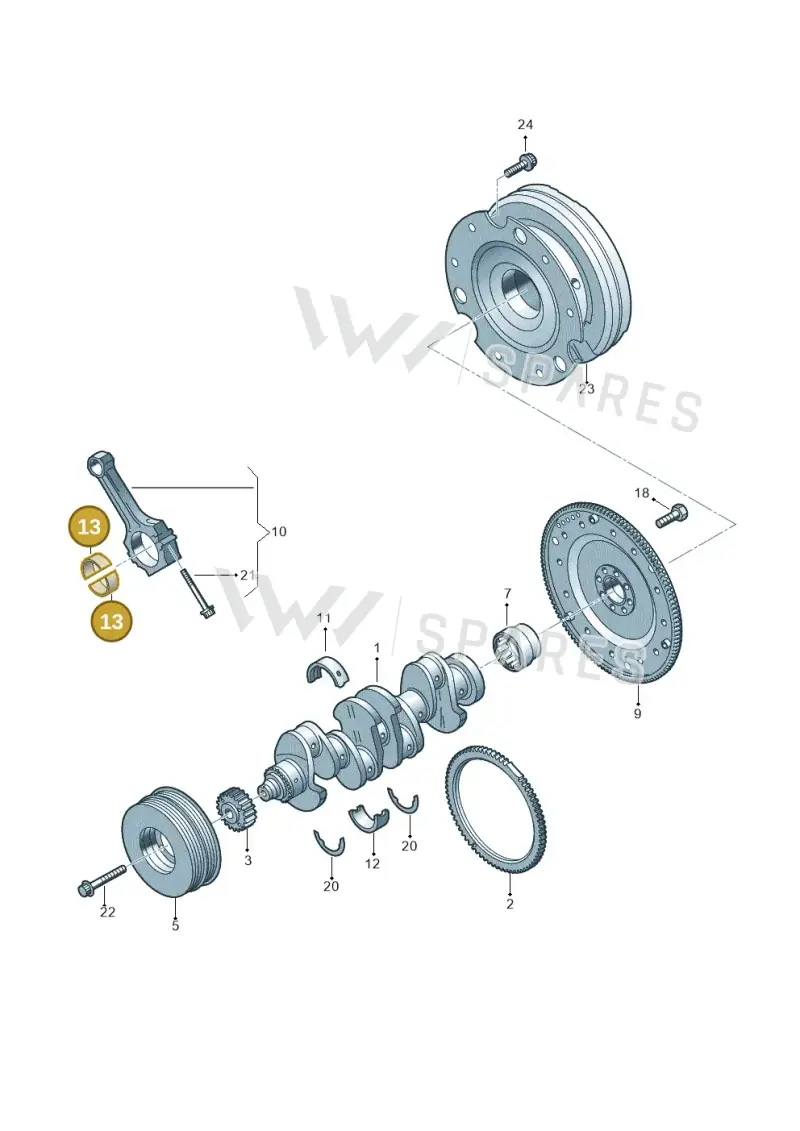 06H105701P — Audi Q8 Quattro 3,0 (2018-) diagram 849105100, position 13