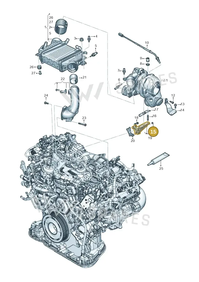 06H130617 — Audi Q8 Quattro 3,0 (2018-) diagram 896145048, position 15