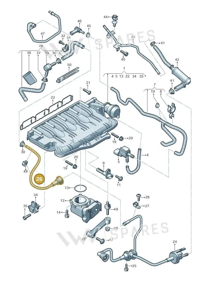 06H133518AK — Audi A5 Sportback (2011-2017) diagram 636133320, position 26