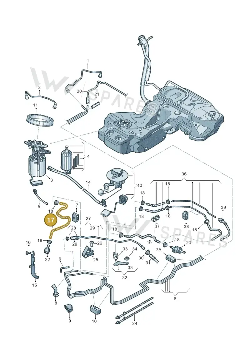 06H133986 — Audi A5 Cabrio 2.0 (2011-2017) diagram 620201400, position 17
