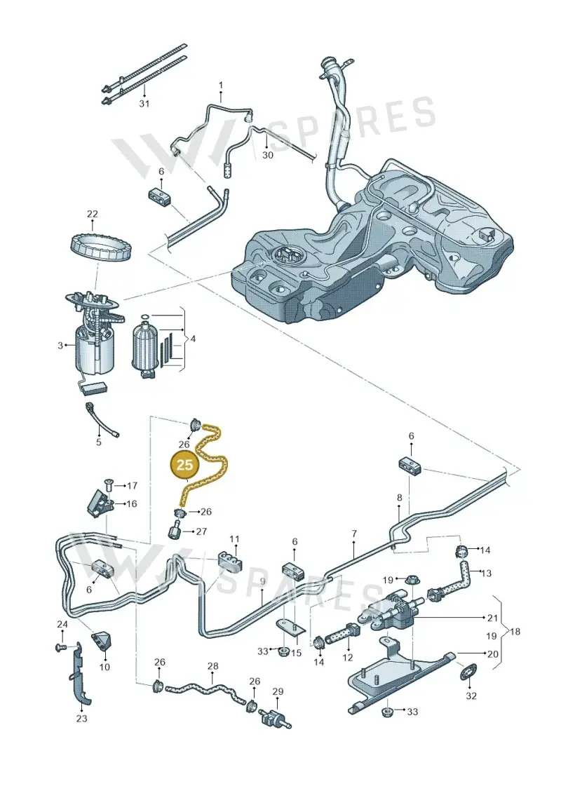 06H133986H — Audi A4 Av. Allroad (2008-2016) diagram 636201450, position 25