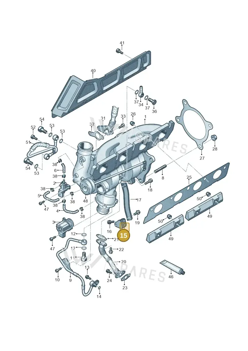 06H145533 — Audi A4 av. 2.0 tdi (2011-2015) diagram 636145600, position 15