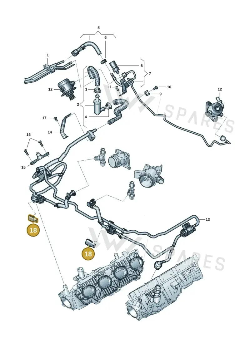 06H906052A — Audi RS6 Avant (2019-) diagram 537133086, position 18