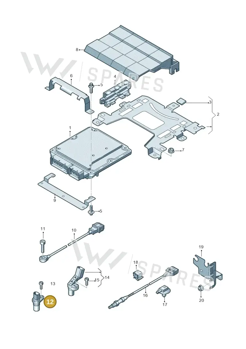 06H906433 — Audi Q3 2.0 TDI (2014-2019) diagram 855906000, position 12