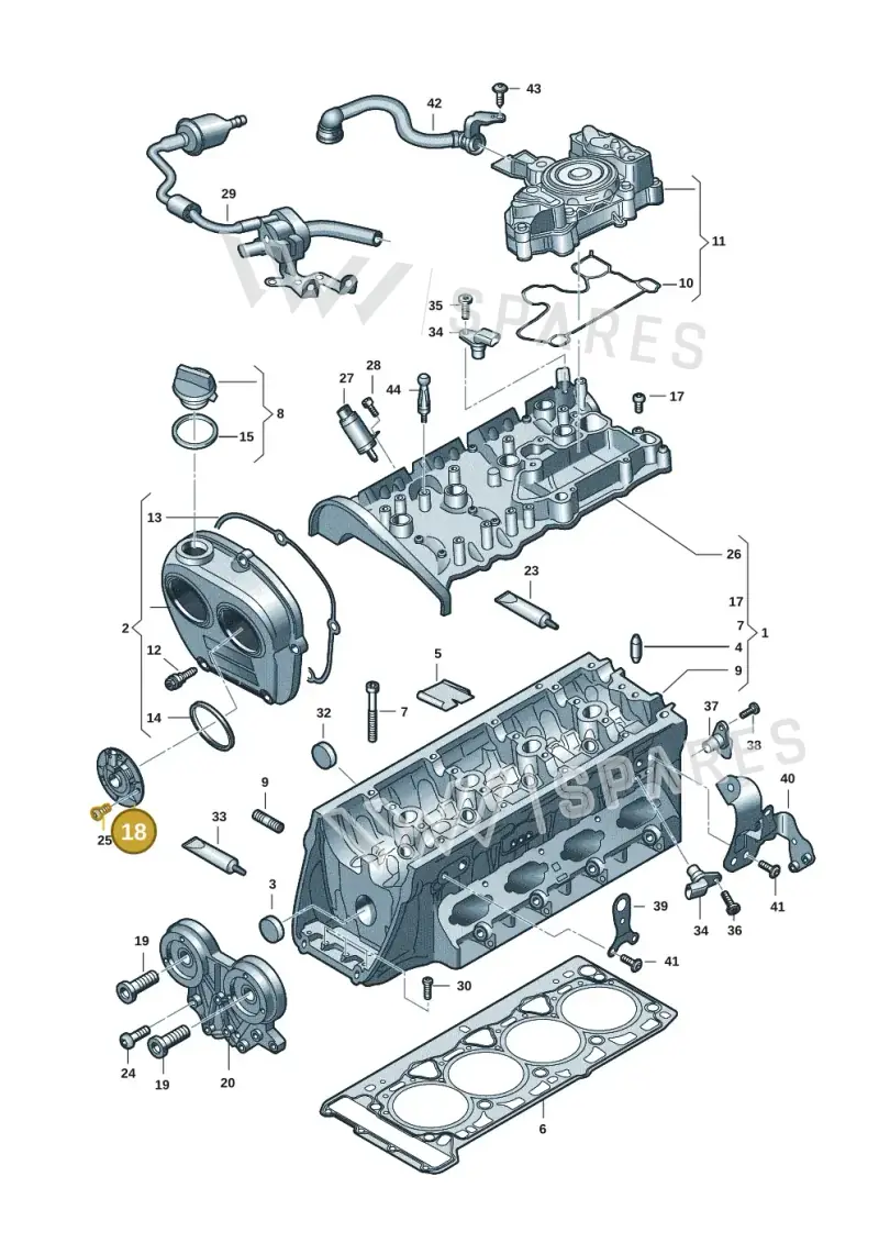 06J109259C — Audi A3 Sportback (2019-2021) diagram 596103035, position 18