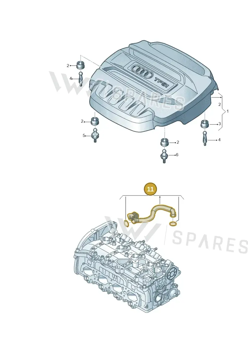 06K103213AD — Audi A3 Sportback (2016-2020) diagram 745103450, position 11