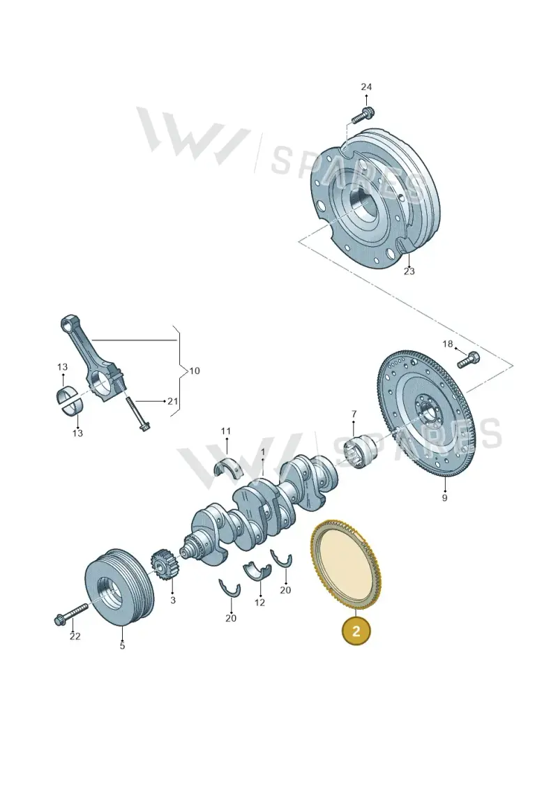 06K105189 — Audi Q5 (2016-2020) diagram 849105100, position 2