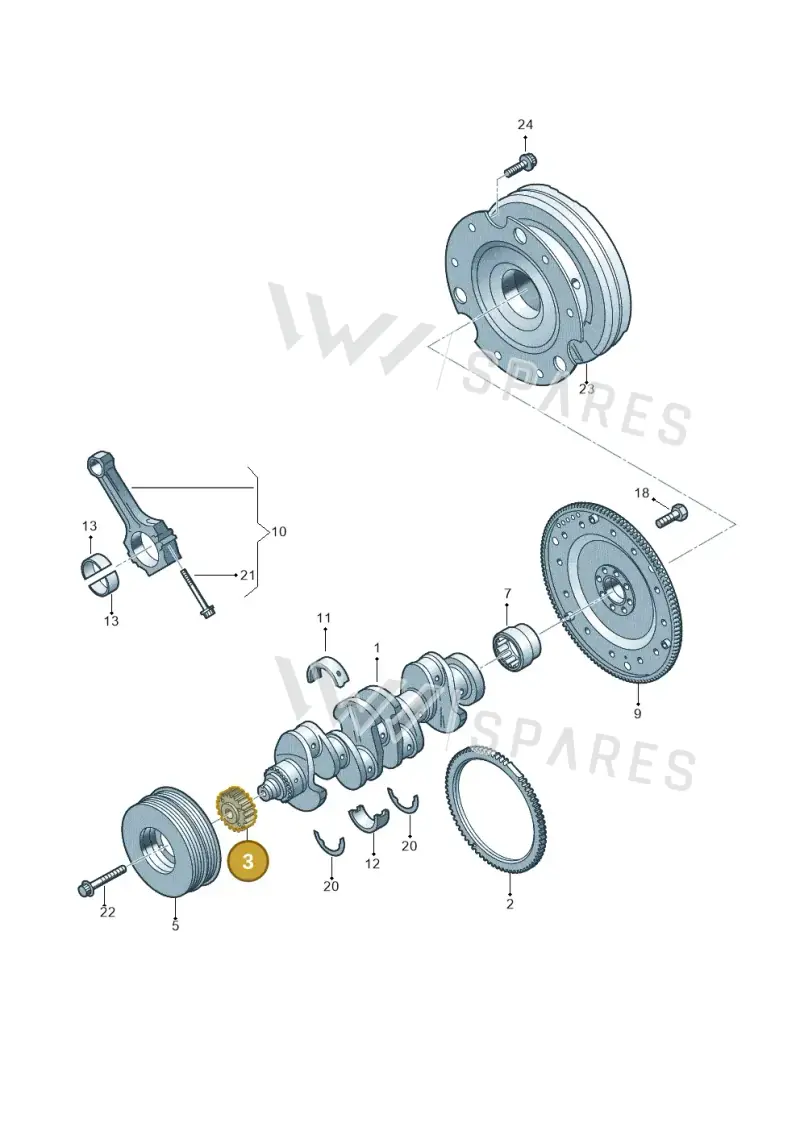 06K105209C — Audi Q8 Quattro 3,0 (2018-) diagram 849105100, position 3