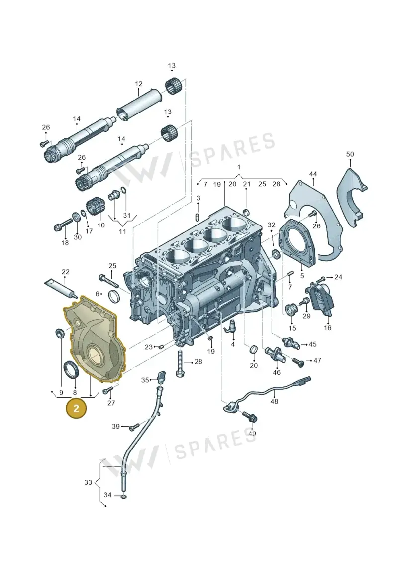 06K109210AF — Audi A6 2.0 (2018-) diagram 430103012, position 2