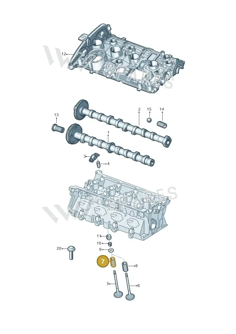 06K109623 — Audi Q5 (2016-2020) diagram 849109090, position 7