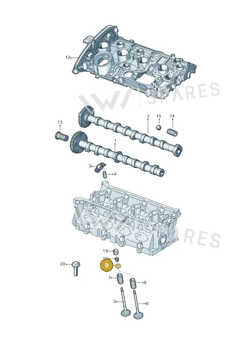 06K109641 — Audi Q5 (2016-2020) diagram 849109090, position 9