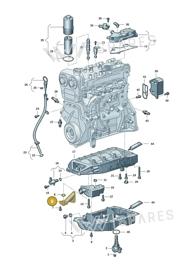 06K115251AD — Audi A3 Sportback (2019-2021) diagram 596103015, position 8
