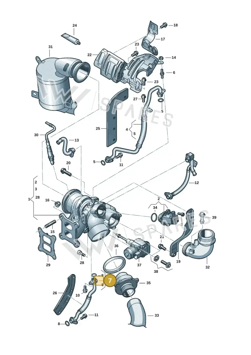 06K145735T — Audi Q3 quattro (2018-2019) diagram 890145641, position 7