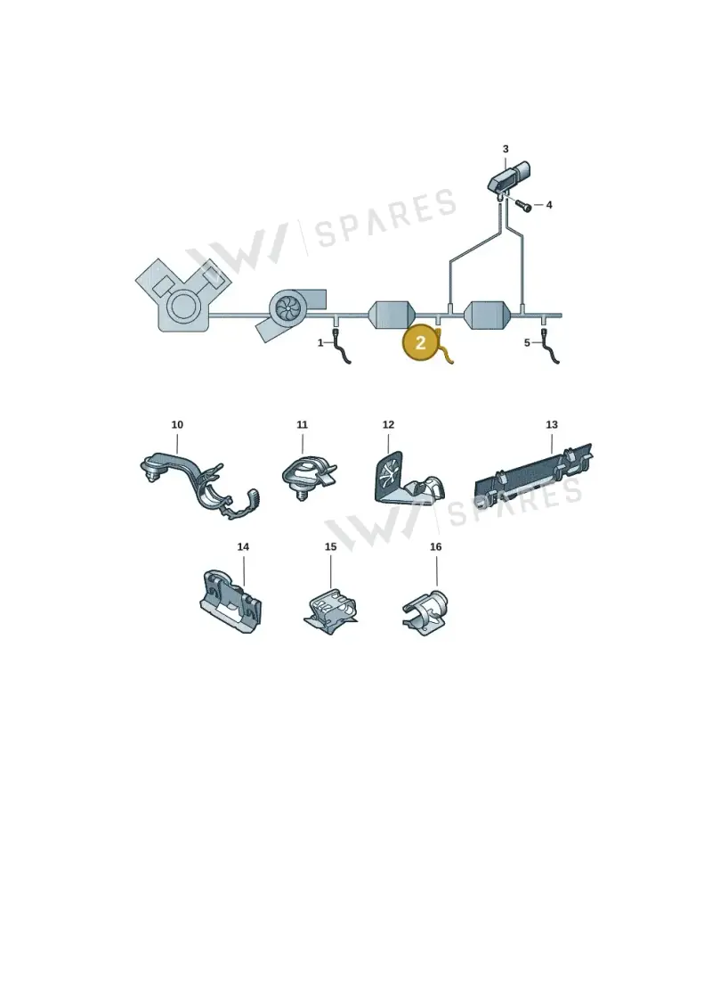 06K906262DM — Audi A3 Sportback (2019-2021) diagram 596906003, position 2