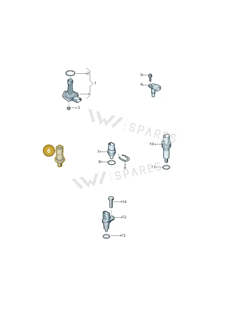 06K919081B — Audi A7 Sportback (2014-2018) diagram 788919400, position 6