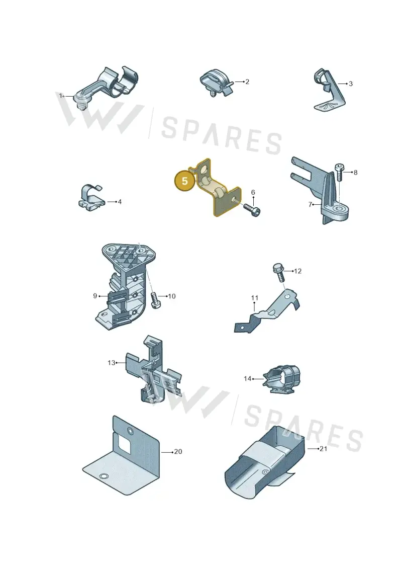 06K971858 — Audi A1 sportback 1.0 (2018-) diagram 592971000, position 5
