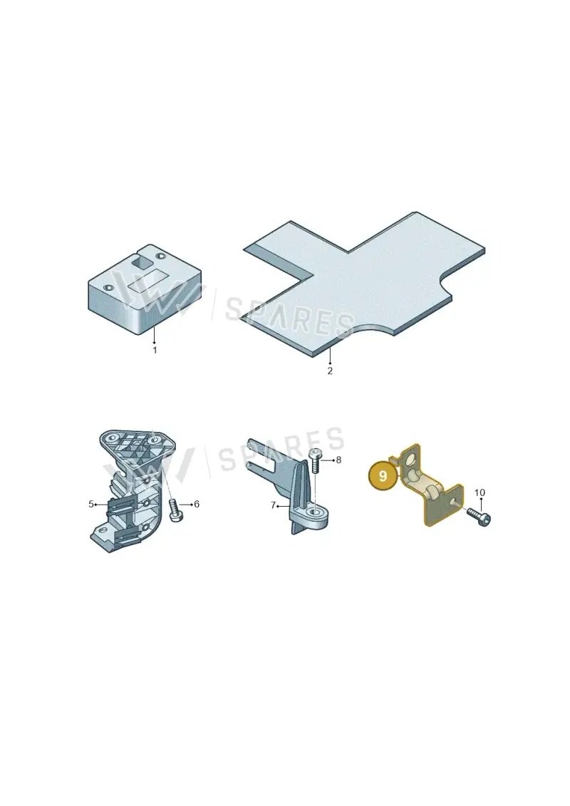 06K971858 — Audi A3 Sportback (2019-2021) diagram 596971000, position 9