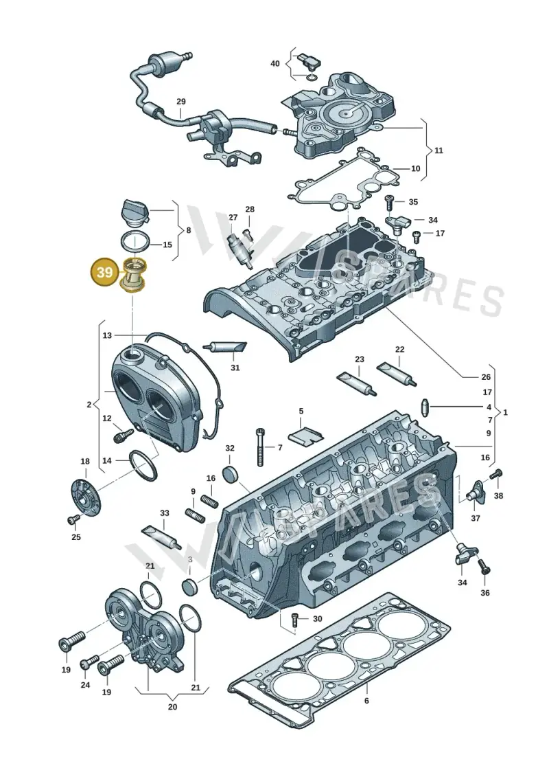 06L103281A — Audi A7 Sportback (2018-) diagram 896103271, position 39