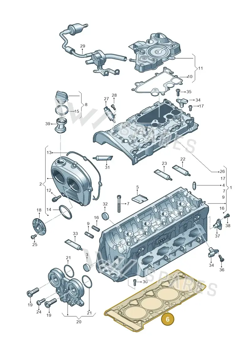 06L103383B — Audi Q5 (2016-2020) diagram 896103270, position 6