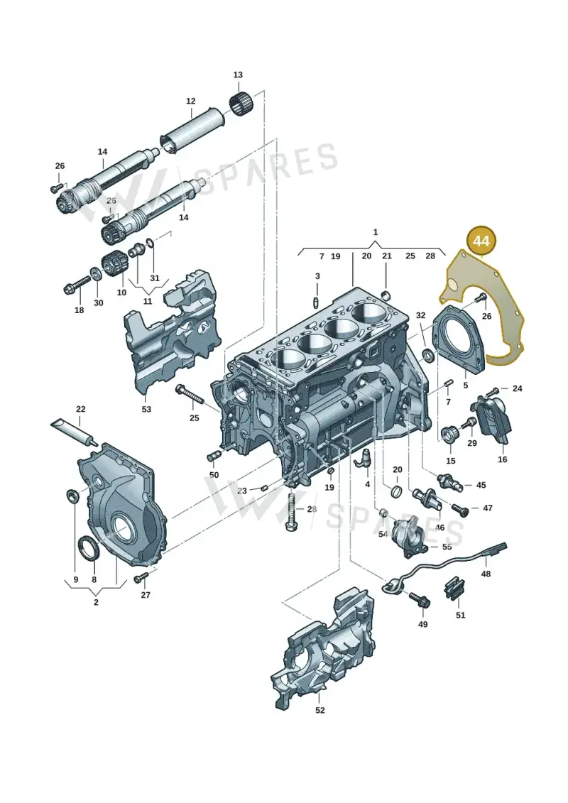 06L103551H — Audi A5 Limo 2.0 (2024-) diagram 849103017, position 44