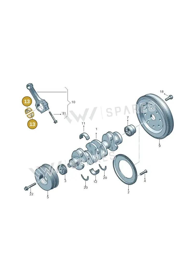 06L105701MGLB — Audi A3 Sportback (2019-2021) diagram 746105150, position 13