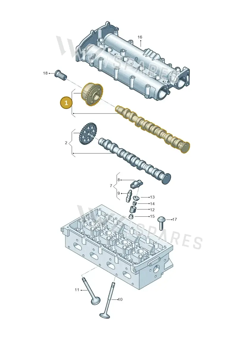 06L109021S — Audi TTS Coupe 2.0 (2014-2023) diagram 798109030, position 1