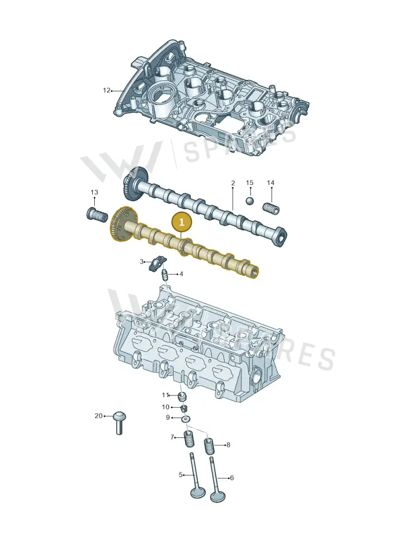 06L109021S — Audi A3 Sportback (2019-2021) diagram 849109090, position 1