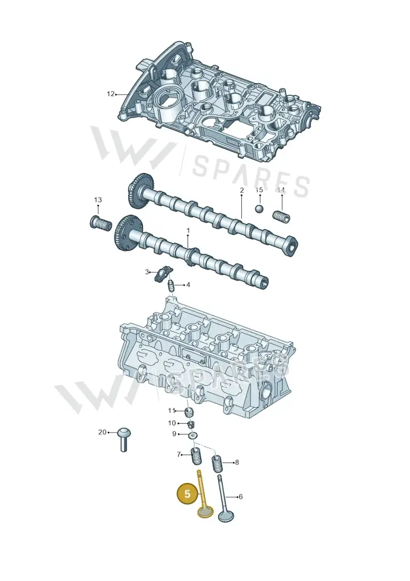 06L109601C — Audi A6 2.0 (2018-) diagram 849109090, position 5