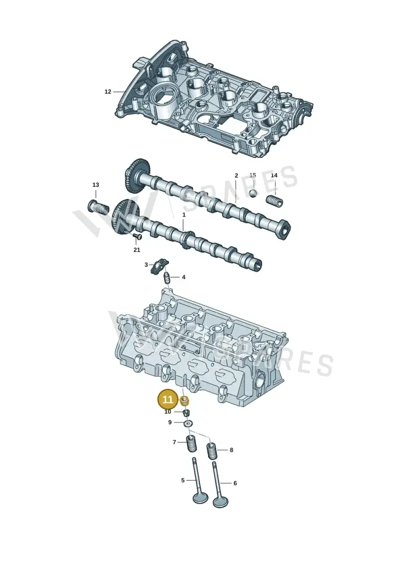 06L109675C — Audi A5 Limo 2.0 (2024-) diagram 849109091, position 11