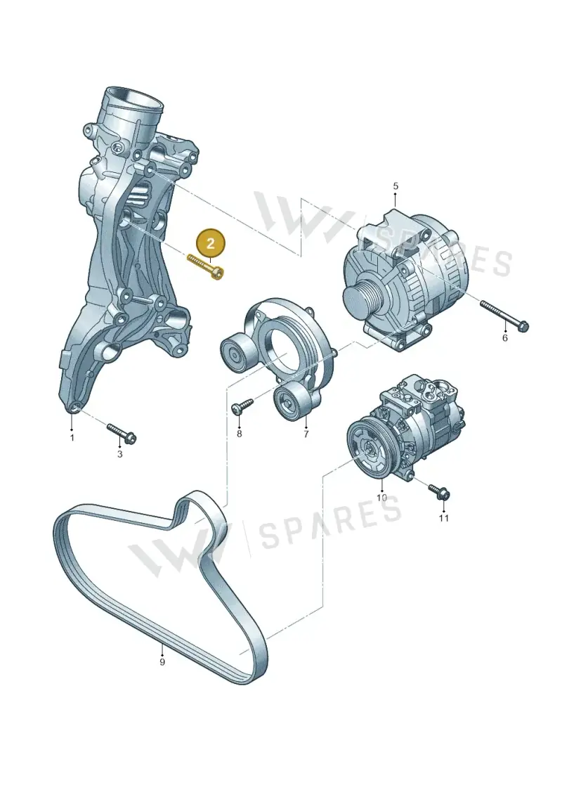 06L115441 — Audi A5 Limo 2.0 (2024-) diagram 849903300, position 2