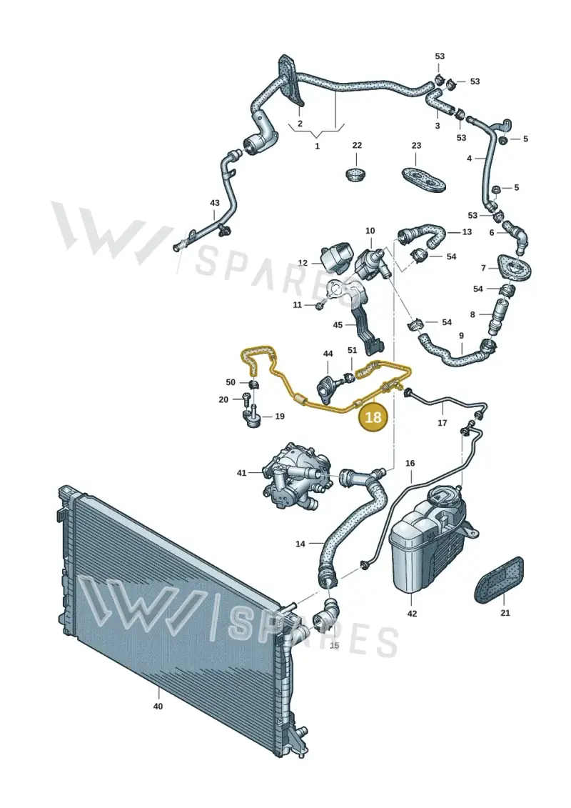 06L121081AF — Audi A6 2.0 (2018-) diagram 430121054, position 18