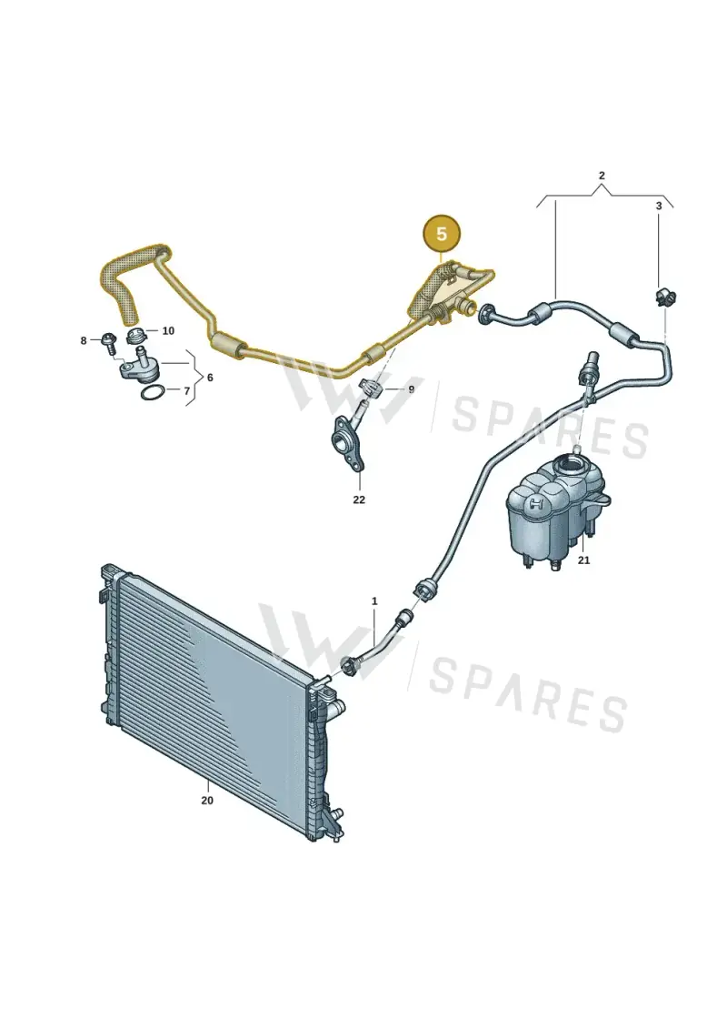 06L121081AF — Audi Q8 Quattro 3,0 (2018-) diagram 859121211, position 5
