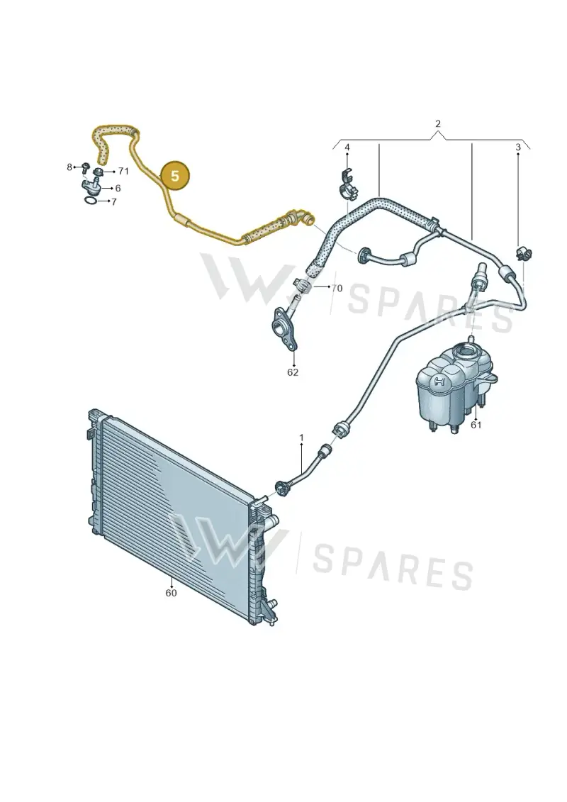 06L121081AF — Audi Q8 Quattro 3,0 (2018-) diagram 859121230, position 5